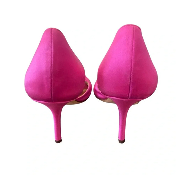 Kate Spade New York Satin Fuchsia Heels - Picture 7 of 8